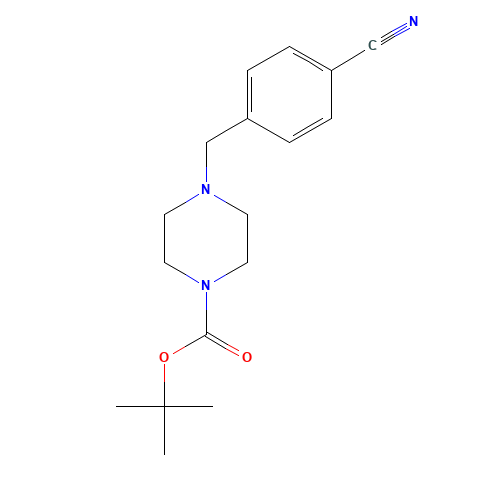 849237-14-5 4-(4-t-Boc-piperaz-1-yl-methyl)benzonitrile chemical structure