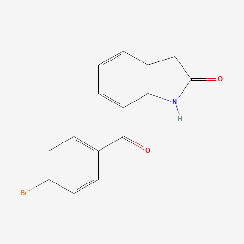 91713-91-6 7-(4-Bromobenzoyl)-1,3-dihydro-2H-indol-2-one chemical structure