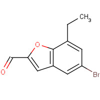 137206-73-6 5-Bromo-7-ethyl-2-formyl-benzofuran chemical structure