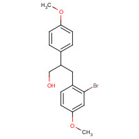 917379-11-4 (S)-3-(2-Bromo-4-methoxyphenyl)-2-(4-methoxyphenyl)propan-1-ol chemical structure