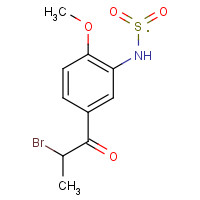 86225-70-9 2-Bromo-1-(4'-methoxy-3'-sulfonamidophenyl)-1-propanone chemical structure