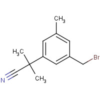 120512-36-9 3-(Bromomethyl)-a,a,5-trimethyl-benzeneacetonitrile chemical structure