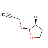 109789-15-3 (+/-)-trans-3-Bromotetrahydro-2-(2-propynyloxy)-furan chemical structure