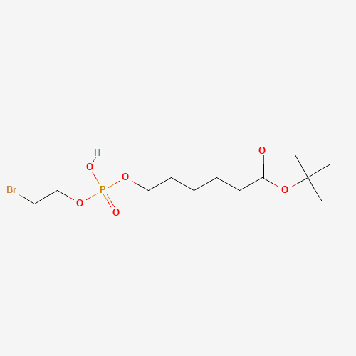 73839-25-5 tert-Butyl 6-[O-(2-Bromoethyl)phosphoryl)hydroxyhexanoate chemical structure