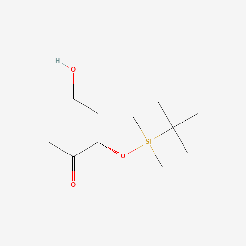 218615-21-5 (-)-(3S)-3-{[tert-Butyl(dimethyl)silyl]oxy}-5-hydroxypentan-2-one chemical structure