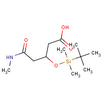 1076199-66-0 3-(tert-Butyldimethylsilyloxy)-5-(1-methylamino)-5-oxopentanoic Acid chemical structure