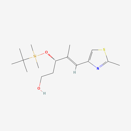 188899-14-1 (-)-(3S,4E)-3-{[tert-Butyl(dimethyl)silyl]oxy}-4-methyl-5-(2-methyl-1,3-thiazol-4-yl)pent-4-en-1-ol chemical structure