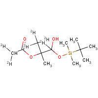 1184976-30-4 1-[(tert-Butyldimethylsilyl)oxy]-2-methyl-2-acetoxypropanol-d6 chemical structure