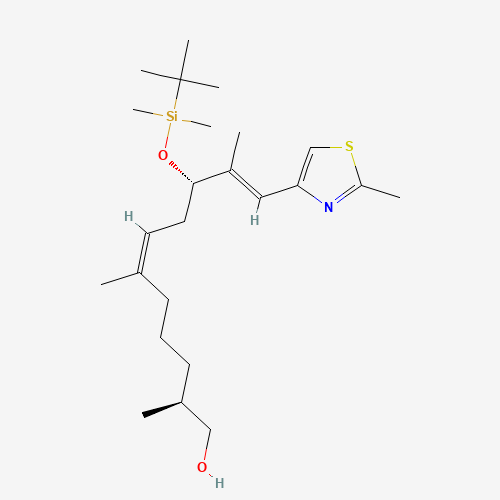 210690-99-6 (+)-(2S,6Z,9S,10E)-9-{[tert-Butyl(dimethyl)silyl]oxy}-2,6,10-trimethyl-11-(2-methyl-1,3-thiazol-4-yl)-undeca-6,10-dien-1-ol chemical structure