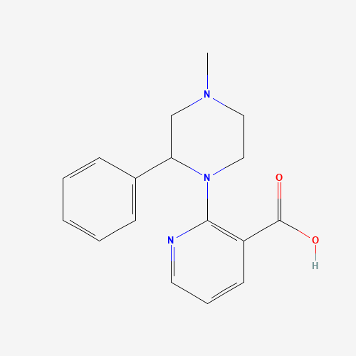 61338-13-4 1-(3-Carboxy-2-pyridyl)-4-methyl-2-phenylpiperazine chemical structure