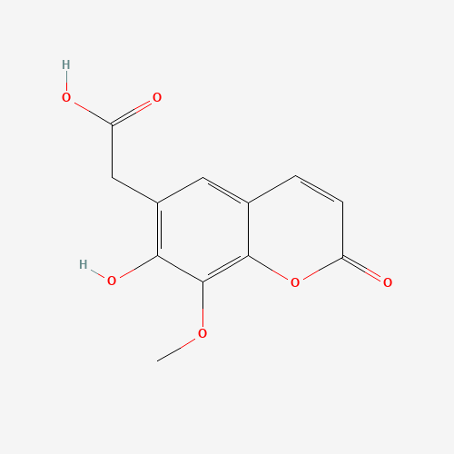 71942-06-8 6-(Carboxymethyl)-7-hydroxy-8-methoxy Coumarin chemical structure