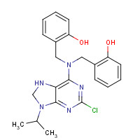 1076199-83-1 2-Chloro-6-[N,N-di(2-hydroxybenzyl)amino]-9-isopropylpurine chemical structure