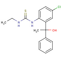 21740-97-6 1-[4-Chloro-2-(1'-hydroxy-1'-methylbenzyl)phenyl]-3-ethyl-2-thio-urea chemical structure