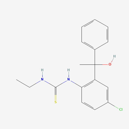 21740-97-6 1-[4-Chloro-2-(1'-hydroxy-1'-methylbenzyl)phenyl]-3-ethyl-2-thio-urea chemical structure