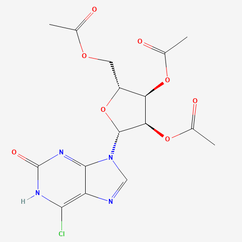 161923-50-8 6-Chloro-2-hydroxy-9-(2',3',5'-tri-O-acetyl-b-D-ribofuranosyl)purine chemical structure