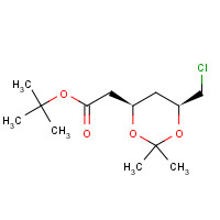 154026-94-5 (4R-cis)-6-Chloromethyl-2,2-dimethyl-1,3-dioxane-4-acetic Acid tert-Butyl Ester chemical structure
