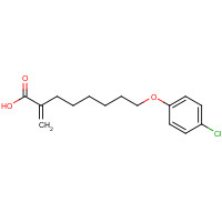 124083-17-6 8-(4-Chlorophenoxy)-2-methylenoctanoic Acid chemical structure