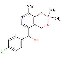 133545-64-9 (+/-)-4-Chlorophenyl-5-[(3,4-isopropylidine)-2-methylpyridine]methanol chemical structure