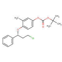 457634-25-2 (R)-3-Chloro-1-phenyl-1-[2-methyl-4-[(tert-butoxycarbonyl)oxy]phenoxy]propane chemical structure