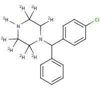 1189925-23-2 1-[(4-Chlorophenyl)phenylmethyl]piperazine-d8 chemical structure