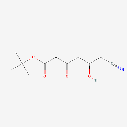 125988-01-4 (5R)-6-Cyano-5-hydroxy-3-oxo-hexanoic Acid tert-Butyl Ester chemical structure
