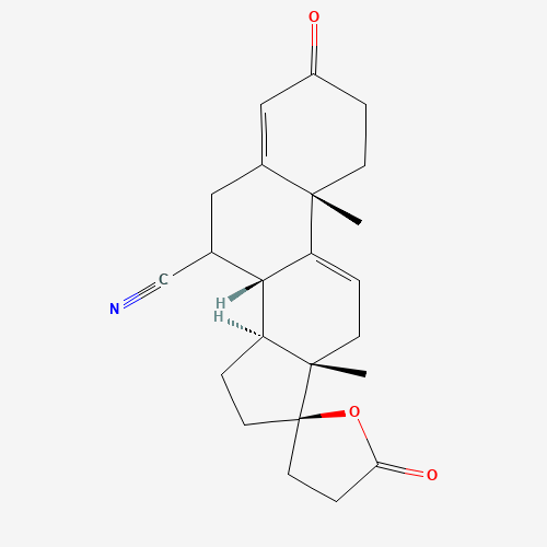 1197900-95-0 (17a)-7-Cyano-17-hydroxy-3-oxo-pregna-4,9(11)-diene-21-carboxylic acid γ-Lactone chemical structure
