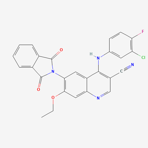 915945-40-3 3-Cyano-4-(3-chloro-4-fluoroanilino)-7-ethoxy-6-(phthalimidyl)quinoline chemical structure