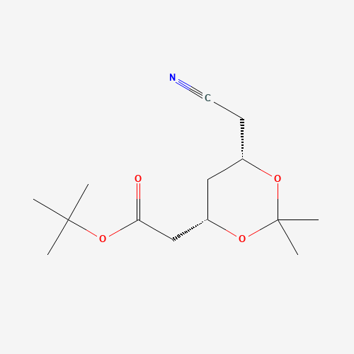 196085-85-5 (4S,6S)-6-(Cyanomethyl)-2,2-dimethyl-1,3-dioxane-4-acetic Acid tert-Butyl Ester chemical structure