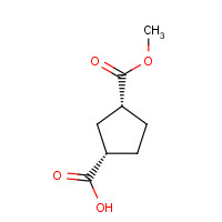96443-42-4 (1R,3S)-1,3-Cyclopentanedicarboxylic Acid 1-Methyl Ester chemical structure