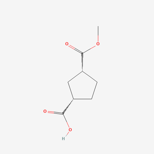 96443-42-4 (1R,3S)-1,3-Cyclopentanedicarboxylic Acid 1-Methyl Ester chemical structure