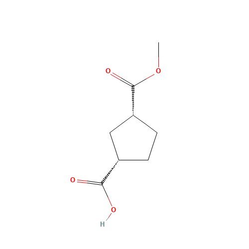 96443-42-4 (1R,3S)-1,3-Cyclopentanedicarboxylic Acid 1-Methyl Ester chemical structure