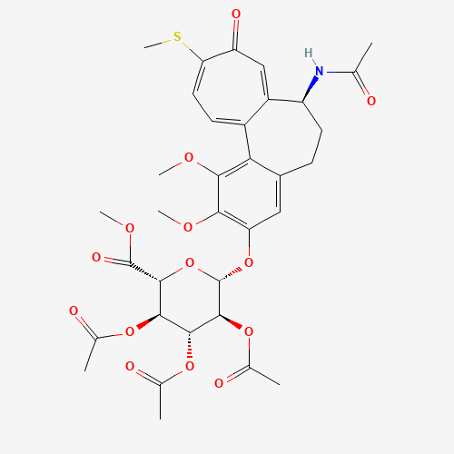 250662-47-6 3-Demethyl Thiocolchicine 2-O-(2,3,4-Tri-O-acetyl-b-D-glucuronide Methyl Ester) chemical structure
