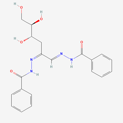 32443-70-2 3-Deoxy-D-erythro-hexos-2-ulose-bis-benzoylhydrazone chemical structure