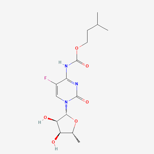 162204-30-0 5'-Deoxy-5-fluoro-N-[(3-methylbutoxy)carbonyl]cytidine chemical structure