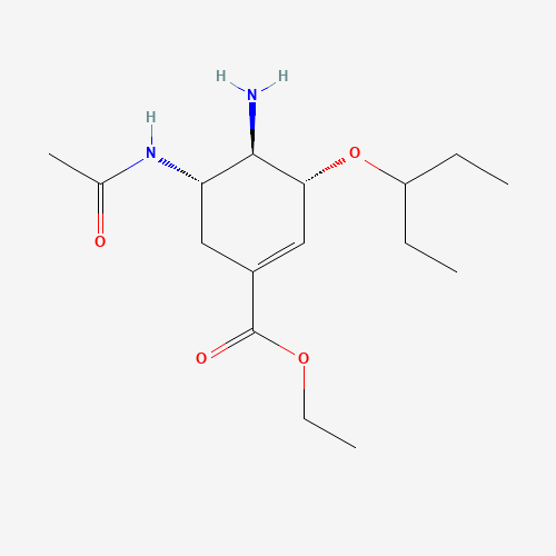956267-10-0 4-N-Desacetyl-5-N-acetyl Oseltamivir chemical structure