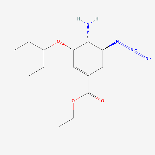 204255-04-9 N-Desacetyl 5-Azido Oseltamivir chemical structure