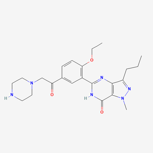 147676-55-9 N-Desethyl Acetildenafil chemical structure