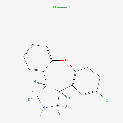 1246820-54-1 N-Desmethyl Asenapine-d4 Hydrochloride chemical structure