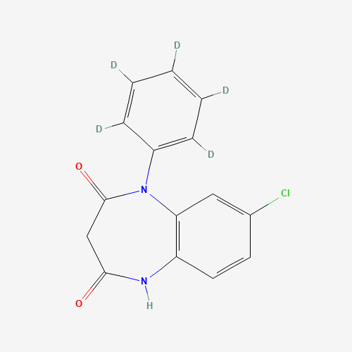 129973-75-7 N-Desmethyl Clobazam-d5 chemical structure