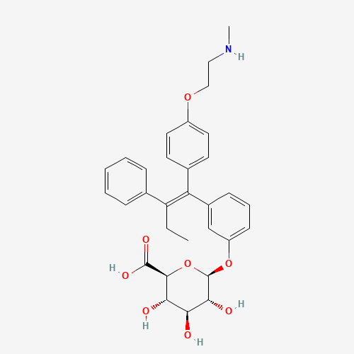 206440-83-7 N-Desmethyl-3-hydroxy Tamoxifen O-b-D-Glucuronide chemical structure