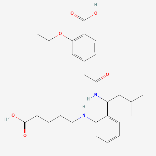 874908-12-0 2-Despiperidyl-2-(5-carboxypentylamine) Repaglinide chemical structure