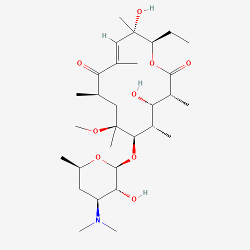 198782-59-1 (10E)-3-O-De(a-L-cladinose)-10-dehydro-11-dehydroxy-6-O-methyl-erythromycin chemical structure