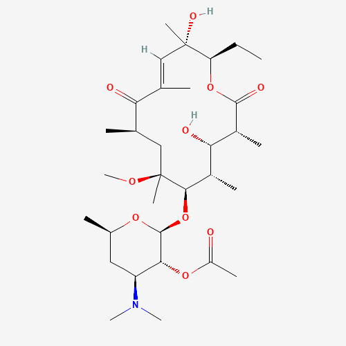 198782-60-4 (10E)-3-O-De(a-L-cladinose)-10-dehydro-11-dehydroxy-6-O-methyl-erythromycin 2'-Acetate chemical structure