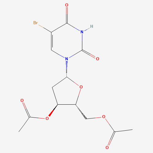 6161-23-5 3',5'-Di-O-acetyl-5-bromo-2'-deoxyuridine chemical structure