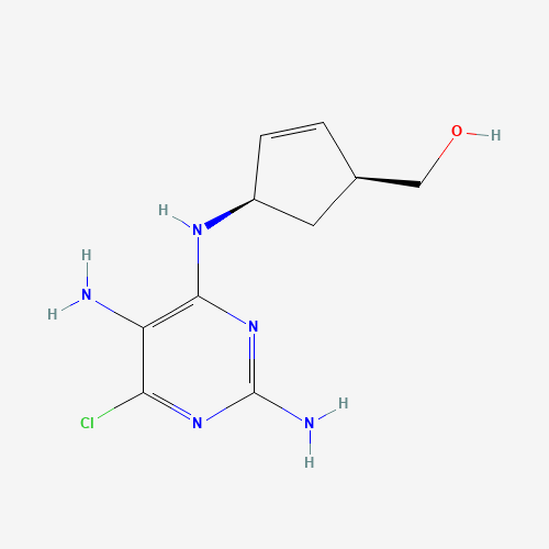 141271-11-6 (1S,4R)-4-[(2,5-Diamino-6-chloro-4-pyrimidinyl)amino]-2-cyclopentene-1-methanol chemical structure