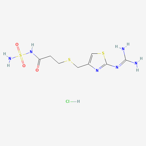 76824-17-4 [3-[[[2-(Diaminomethyleneamino)-4-thiazolyl]methyl]thio]propionyl]sulfamide Hydrochloride(Famotidine Impurity) chemical structure
