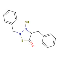 72966-20-2 2,4-Dibenzyl-5-oxothiadiazolidine-3-thione chemical structure