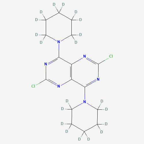 1189450-21-2 2,6-Dichloro-4,8-(dipiperidino-d20)pyrimido[5,4-d]pyrimidine chemical structure