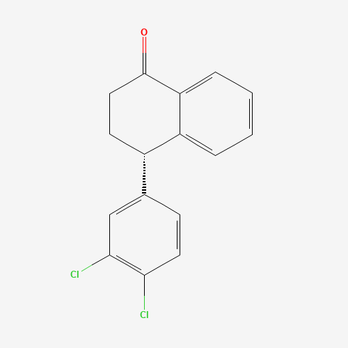 124379-29-9 (4S)-(3',4'-Dichlorophenyl)-3,4-dihydro-2H-naphthalen-1-one chemical structure