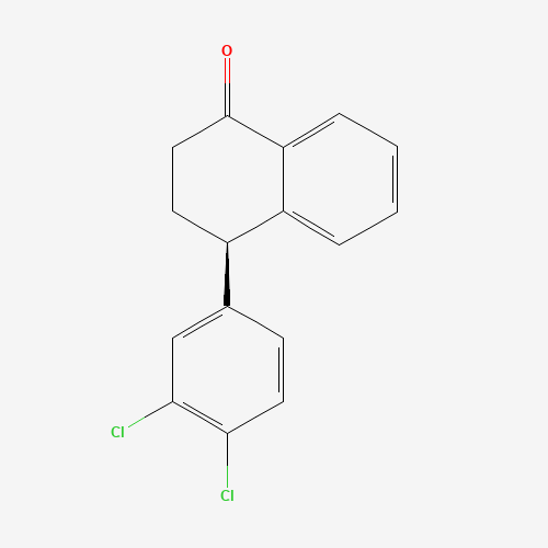 155748-61-1 (4R)-(3',4'-Dichlorophenyl)-3,4-dihydro-2H-naphthalen-1-one chemical structure